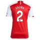 Arsenal FC Saliba #2 Fotballdrakter 2023-24 Hjemmedrakt Mann