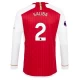 Arsenal FC Saliba #2 Fotballdrakter 2023-24 Hjemmedrakt Mann Langermet