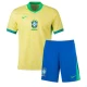 Barn Brasil Fotballdrakter Copa America 2024 Hjemmedraktsett