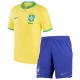Barn Brasil Fotballdrakter VM 2022 Hjemmedraktsett