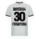 Bayer 04 Leverkusen Fotballdrakter 2023-24 Frimpong #30 Bortedrakt Mann