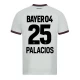Bayer 04 Leverkusen Fotballdrakter 2023-24 Palacios #25 Bortedrakt Mann