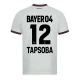 Bayer 04 Leverkusen Fotballdrakter 2023-24 Tapsoba #12 Bortedrakt Mann