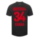 Bayer 04 Leverkusen Granit Xhaka #34 Fotballdrakter 2023-24 Hjemmedrakt Mann