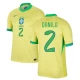 Danilo #2 Brasil Fotballdrakter Copa America 2024 Hjemmedrakt Mann