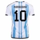 Diego Maradona #10 Argentina Fotballdrakter VM 2022 Hjemmedrakt Mann