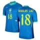 Douglas Luiz #18 Brasil Fotballdrakter Copa America 2024 Bortedrakt Mann