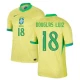 Douglas Luiz #18 Brasil Fotballdrakter Copa America 2024 Hjemmedrakt Mann