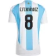 E. Fernandez #8 Argentina Fotballdrakter Copa America 2024 Hjemmedrakt Mann