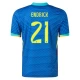 Endrick #21 Brasil Fotballdrakter Copa America 2024 Bortedrakt Mann