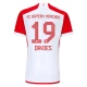 FC Bayern München Alphonso Davies #19 Fotballdrakter 2023-24 Hjemmedrakt Mann