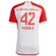 FC Bayern München Jamal Musiala #42 Fotballdrakter 2023-24 Hjemmedrakt Mann
