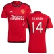 Manchester United Christian Eriksen #14 Fotballdrakter 2023-24 UCL Hjemmedrakt Mann