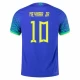 Neymar Jr #10 Brasil Fotballdrakter VM 2022 Bortedrakt Mann