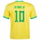 Neymar Jr #10 Brasil Fotballdrakter VM 2022 Hjemmedrakt Mann
