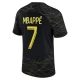 Paris Saint-Germain PSG Fotballdrakter Kylian Mbappé #7 2023-24 Fourthdrakt Mann