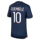Paris Saint-Germain PSG Ousmane Dembélé #10 Fotballdrakter 2023-24 Hjemmedrakt Mann