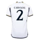 Real Madrid Carvajal #2 Fotballdrakter 2023-24 Hjemmedrakt Mann