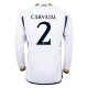 Real Madrid Carvajal #2 Fotballdrakter 2023-24 Hjemmedrakt Mann Langermet
