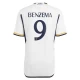 Real Madrid Karim Benzema #9 Fotballdrakter 2023-24 Hjemmedrakt Mann