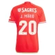 SL Benfica J. Mario #20 Fotballdrakter 2023-24 UCL Hjemmedrakt Mann
