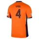 Virgil van Dijk #4 Nederland Fotballdrakter EM 2024 Hjemmedrakt Mann